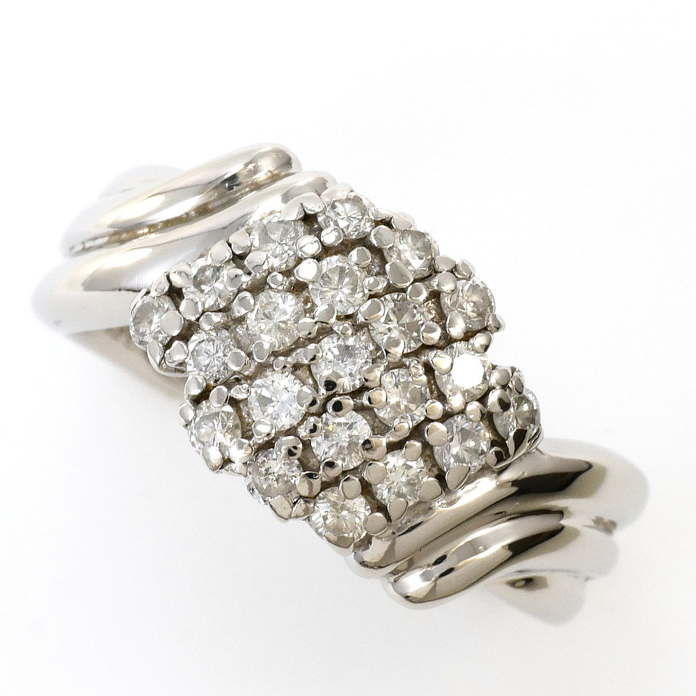 VINTAGE Silver Diamond Ring